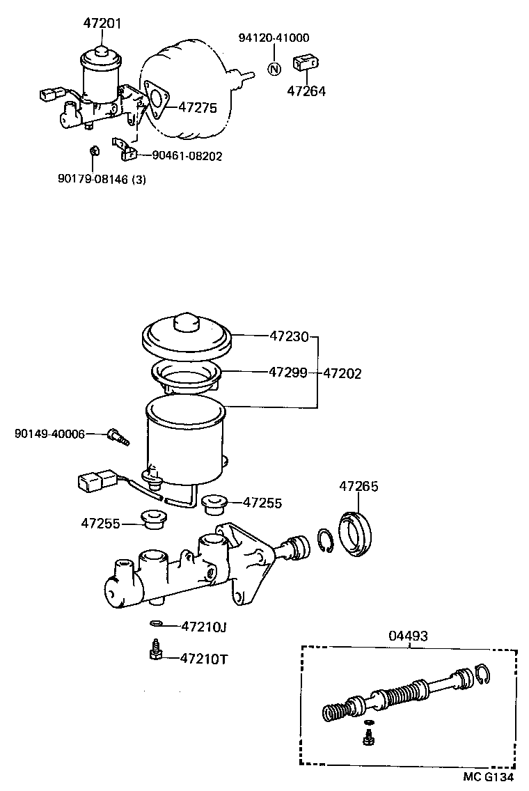  CAMRY |  BRAKE MASTER CYLINDER