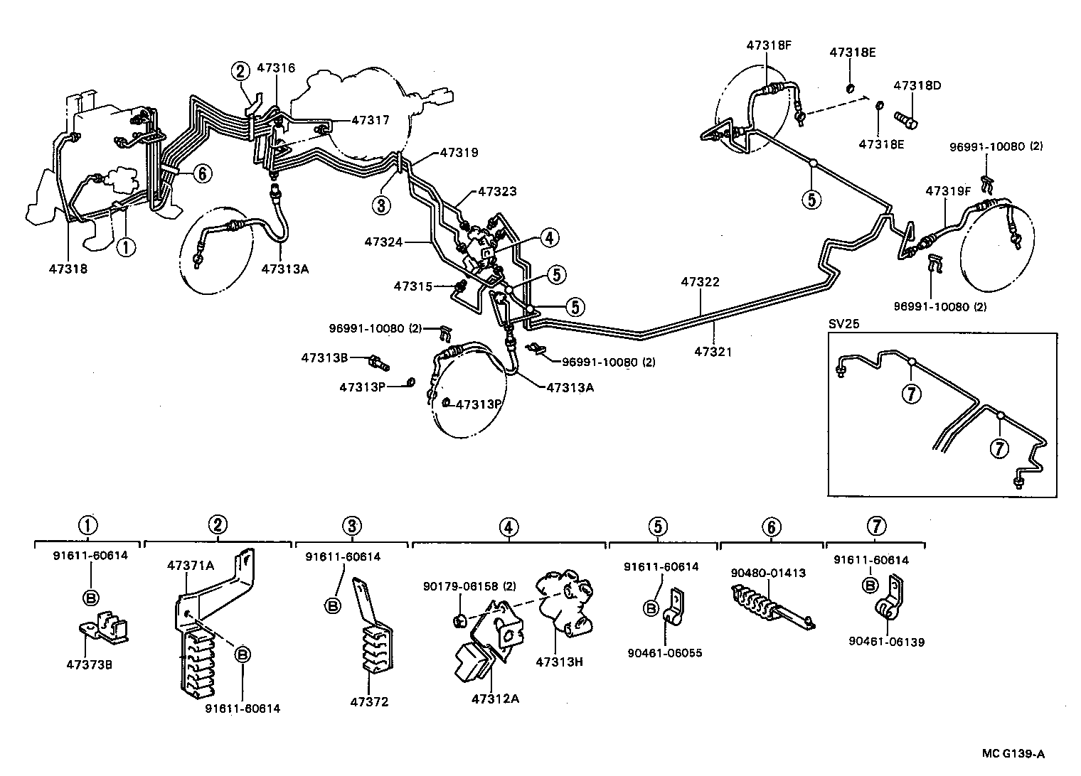  CAMRY |  BRAKE TUBE CLAMP