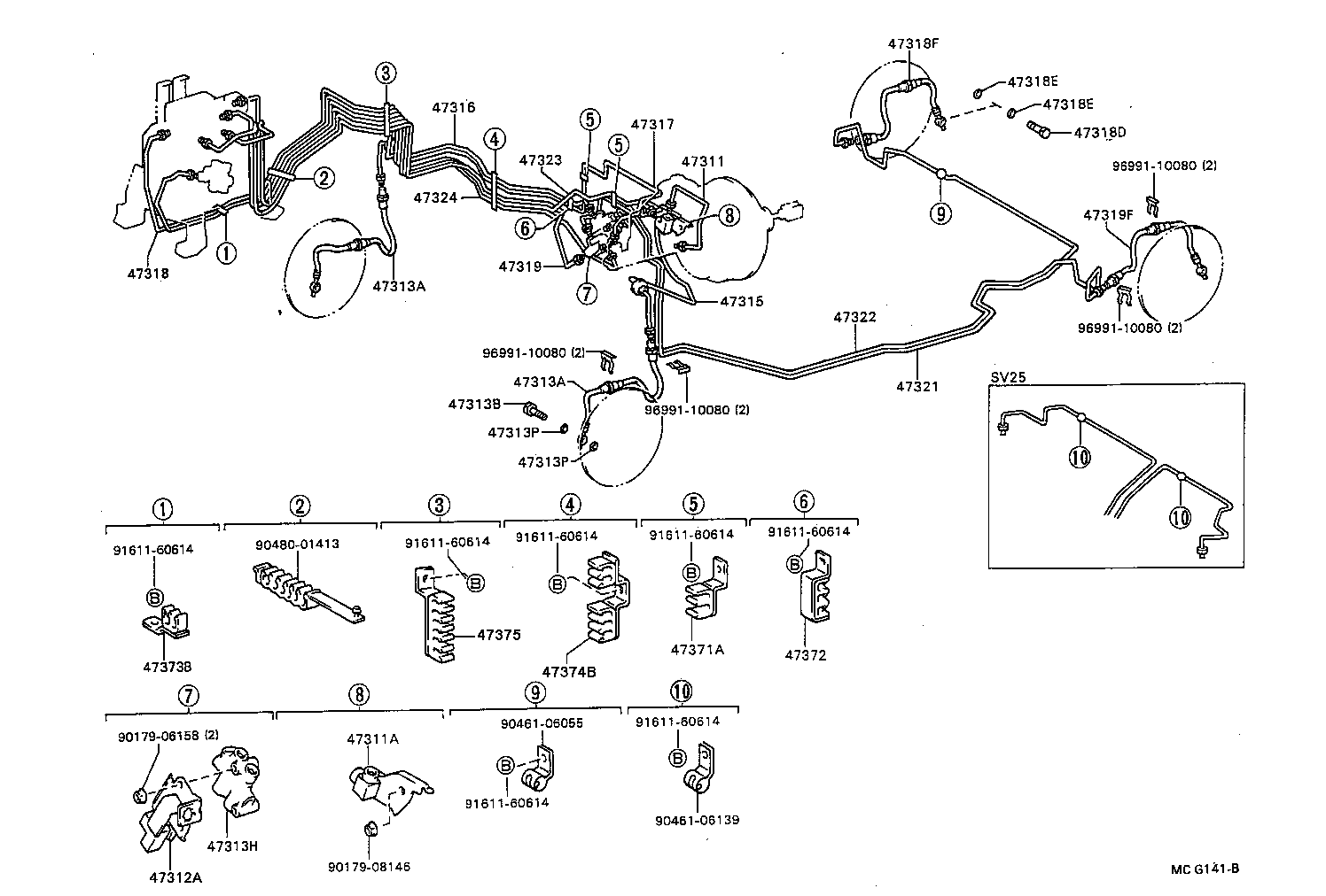  CAMRY |  BRAKE TUBE CLAMP