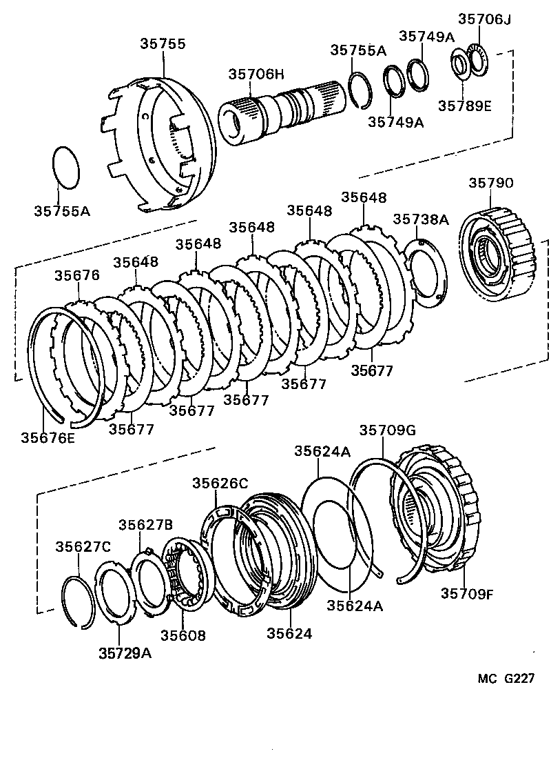  SUPRA |  CENTER SUPPORT PLANETARY SUN GEAR ATM