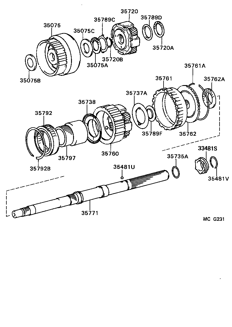  SUPRA |  PLANETARY GEAR REVERSE PISTON COUNTER GEAR ATM