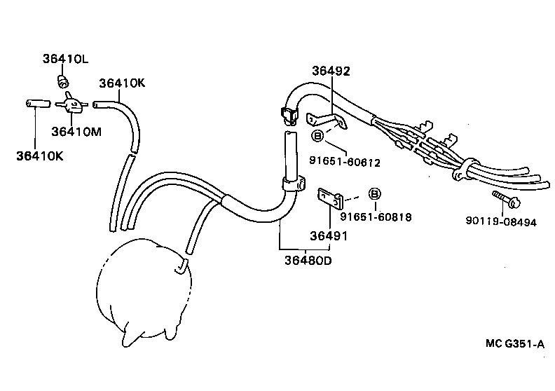  CAMRY |  TRANSFER VACUUM PIPING