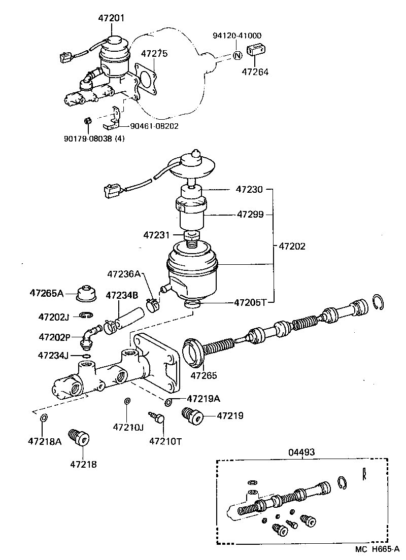  LAND CRUISER 60 62 |  BRAKE MASTER CYLINDER