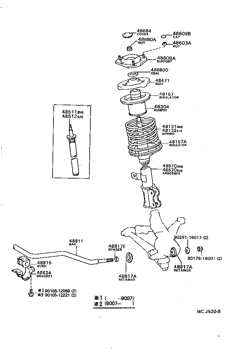  CAMRY JPP |  FRONT SPRING SHOCK ABSORBER
