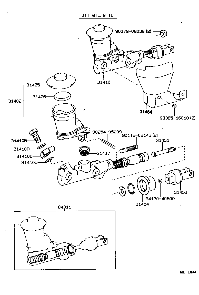  SUPRA |  CLUTCH MASTER CYLINDER