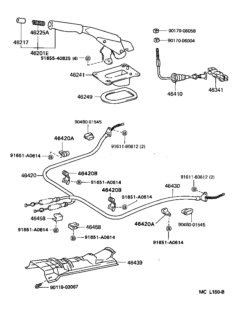  TERCEL |  PARKING BRAKE CABLE