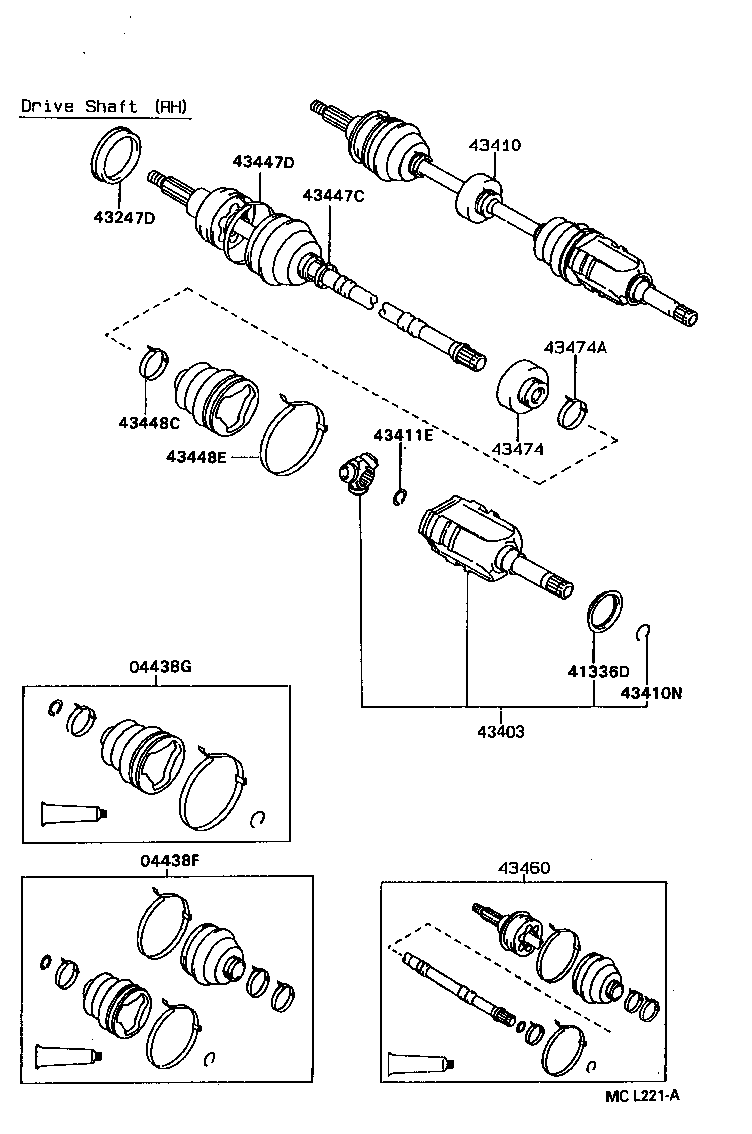  TERCEL |  FRONT DRIVE SHAFT