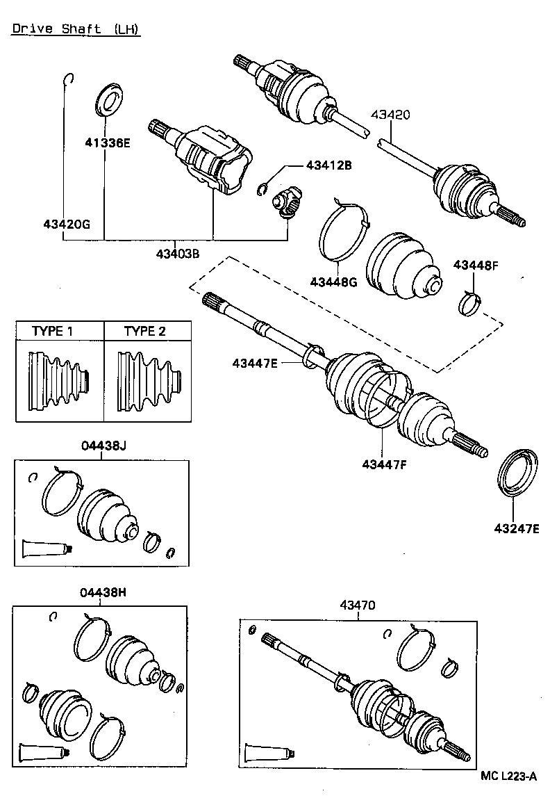  PASEO |  FRONT DRIVE SHAFT