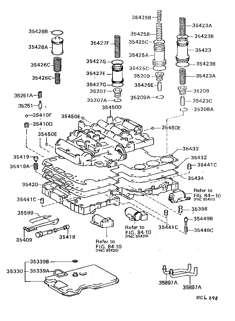  SUPRA |  VALVE BODY OIL STRAINER ATM