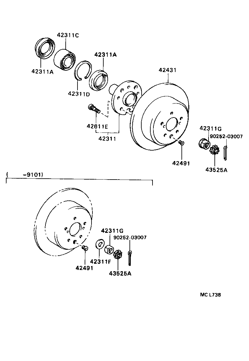  CAMRY |  REAR AXLE SHAFT HUB