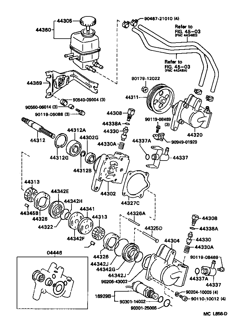 CAMRY JPP |  VANE PUMP RESERVOIR POWER STEERING