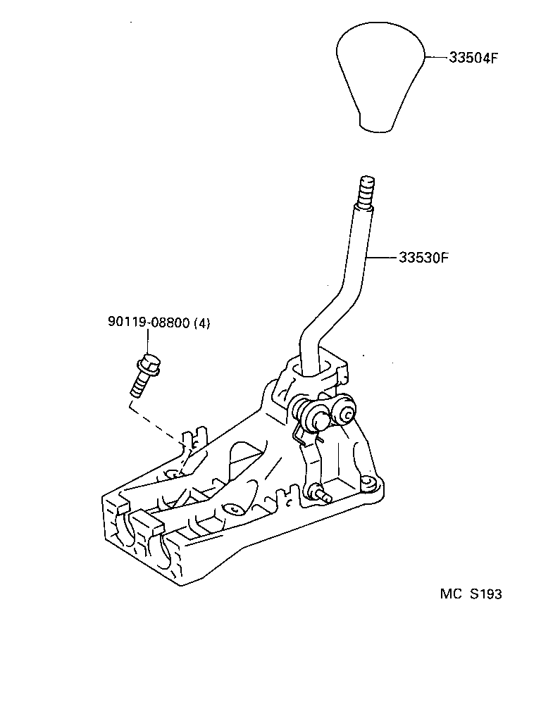  TERCEL |  SHIFT LEVER RETAINER