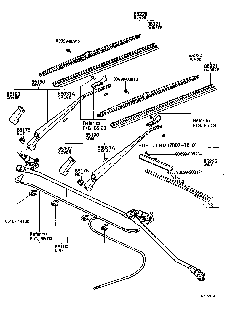  CARINA |  WINDSHIELD WIPER