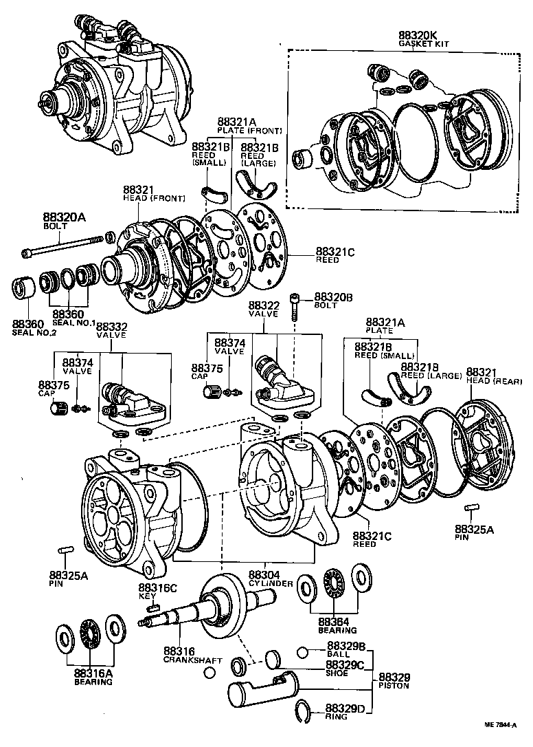  STARLET |  HEATING AIR CONDITIONING COMPRESSOR