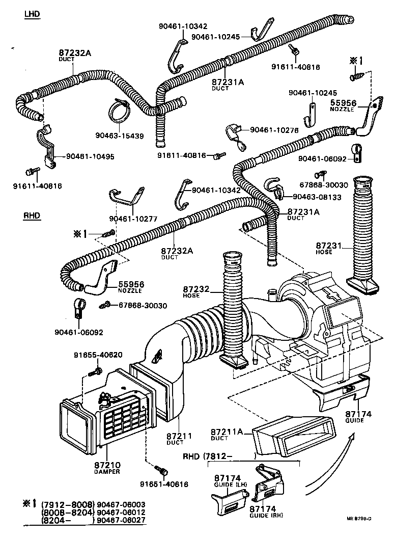 DYNA |  HEATING AIR CONDITIONING CONTROL AIR DUCT