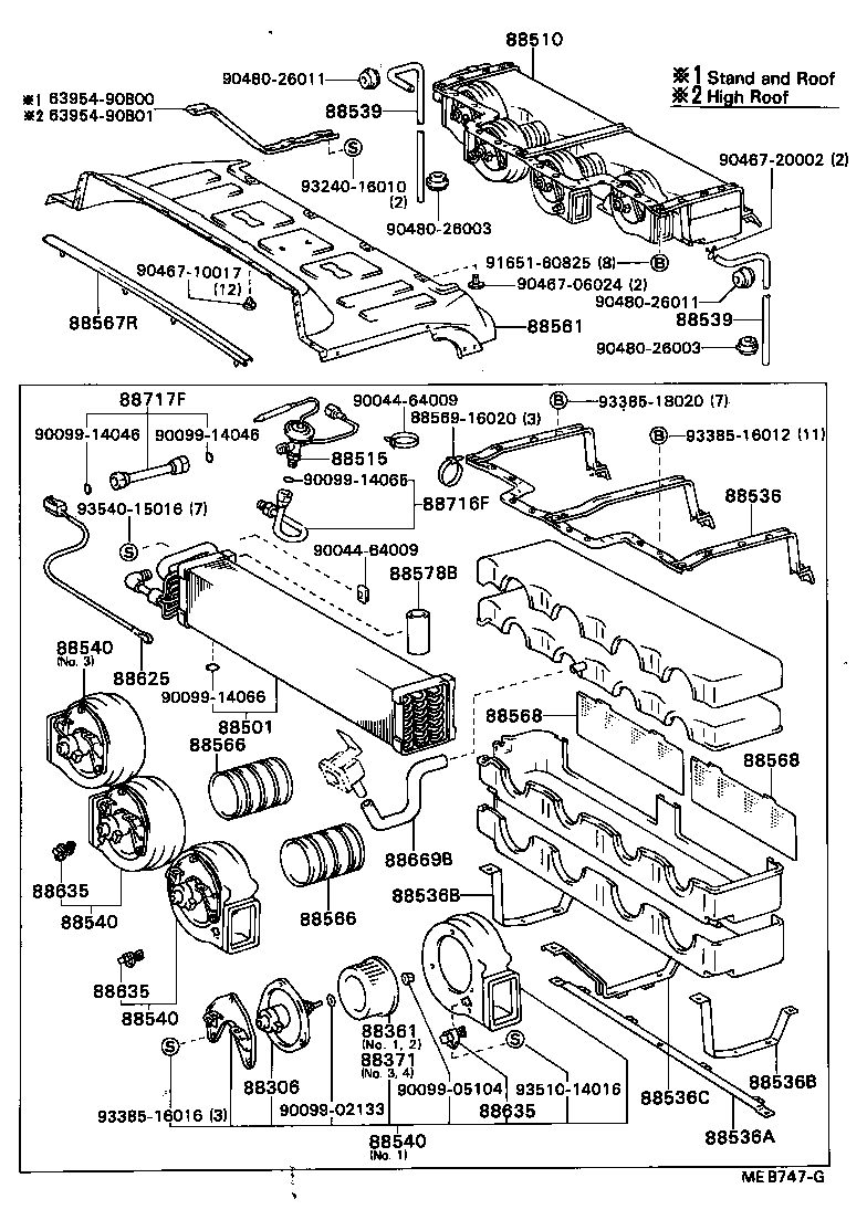  COASTER |  HEATING AIR CONDITIONING COOLER UNIT