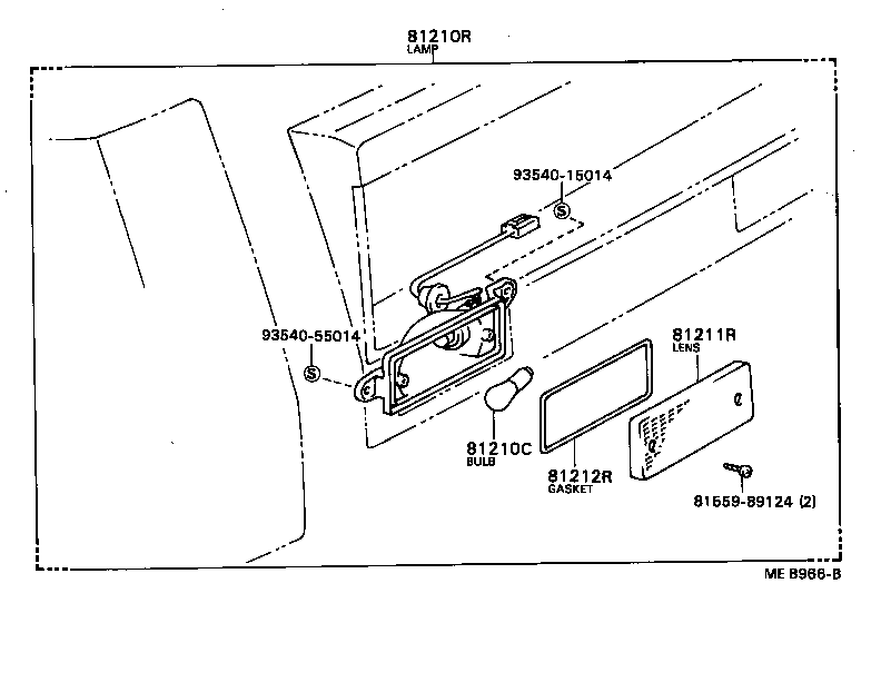  TERCEL |  REAR FOG LAMP