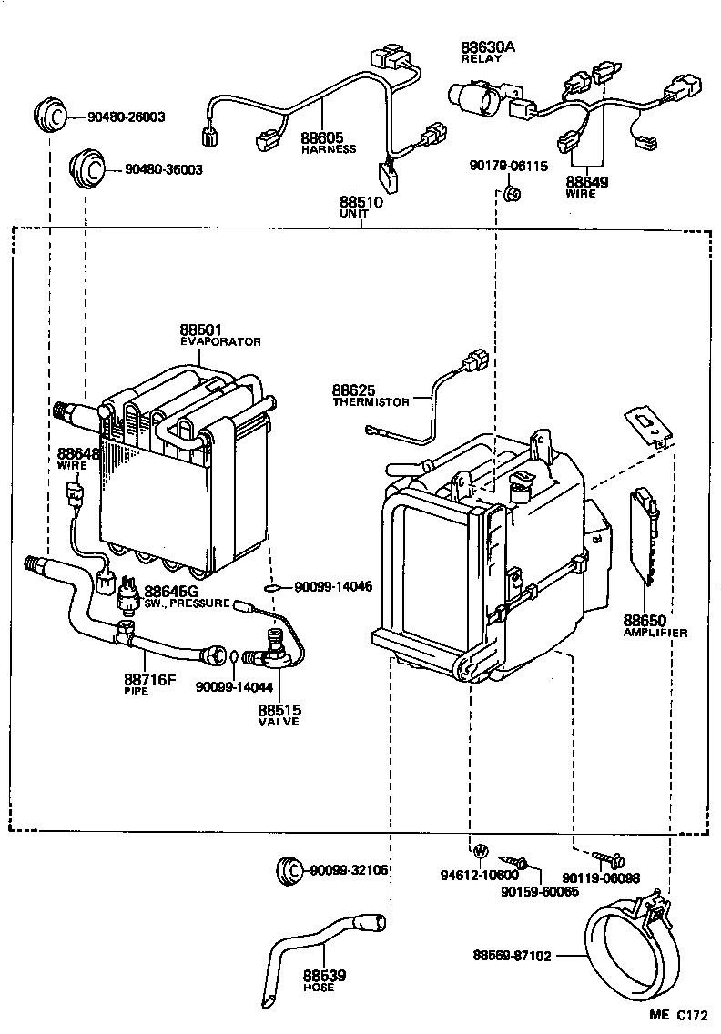 STARLET |  HEATING AIR CONDITIONING COOLER UNIT
