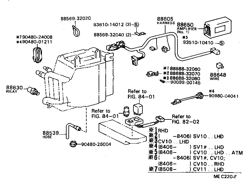  CAMRY |  HEATING AIR CONDITIONING COOLER UNIT