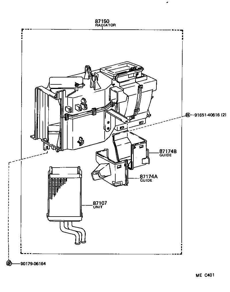  LITEACE |  HEATING AIR CONDITIONING HEATER UNIT BLOWER