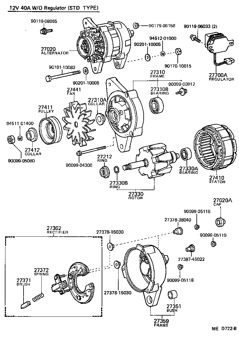  4 RUNNER TRUCK |  ALTERNATOR