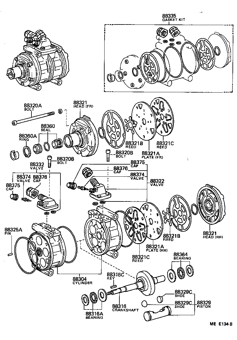  4 RUNNER TRUCK |  HEATING AIR CONDITIONING COMPRESSOR