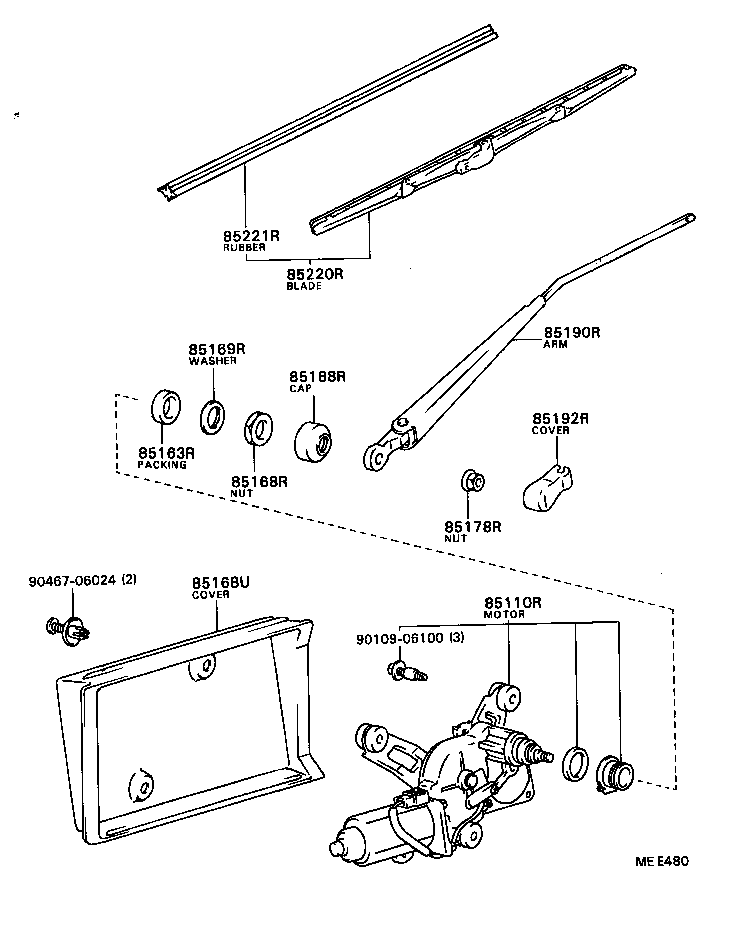  COASTER |  REAR WIPER