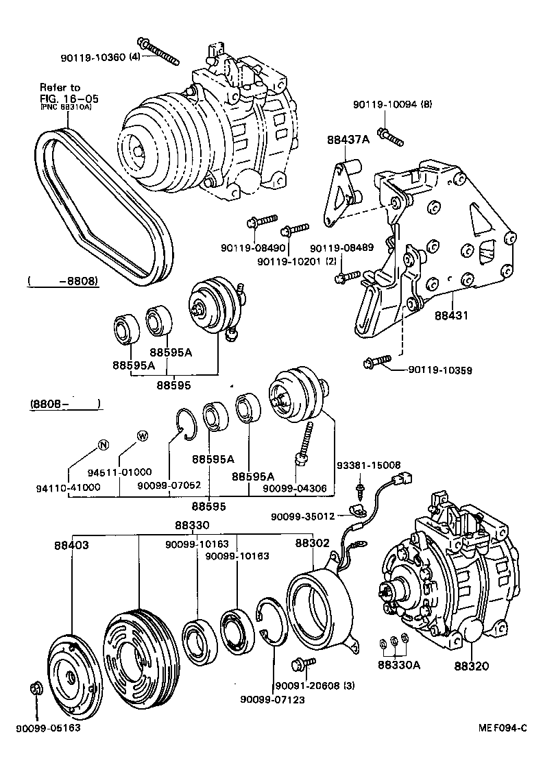  COASTER |  HEATING AIR CONDITIONING COMPRESSOR