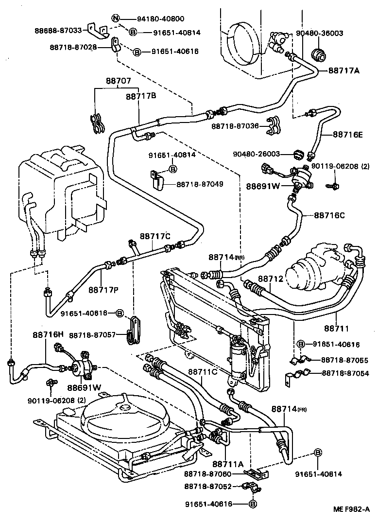  MODEL F |  HEATING AIR CONDITIONING COOLER PIPING