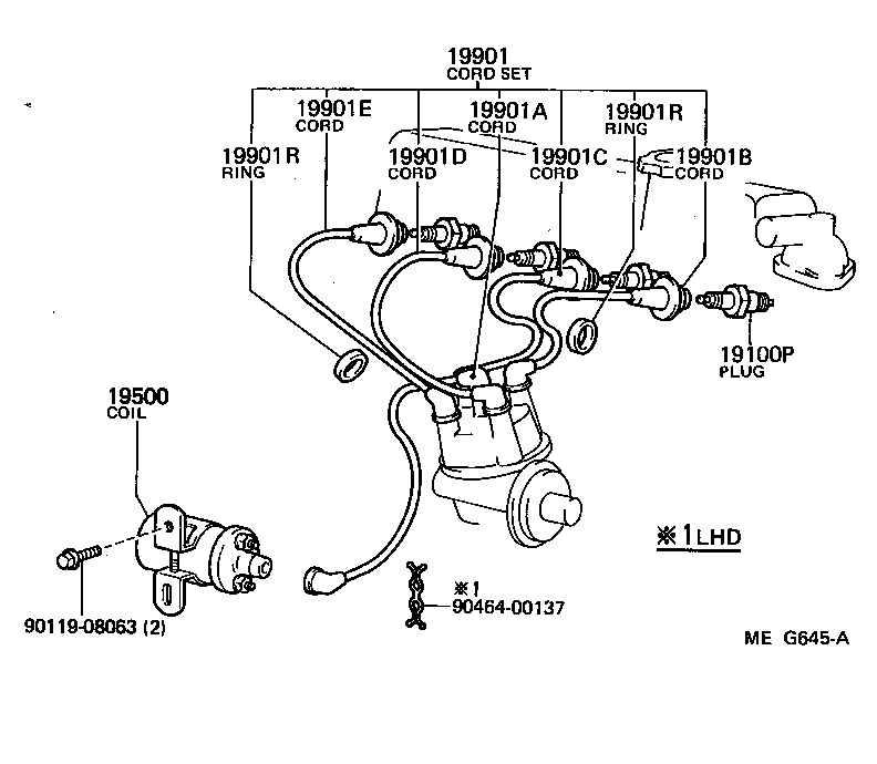  LITEACE VAN WAGON |  IGNITION COIL SPARK PLUG