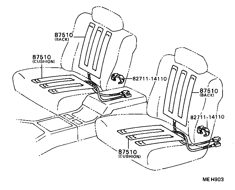  CAMRY |  SEAT MOTOR SEAT HEATER
