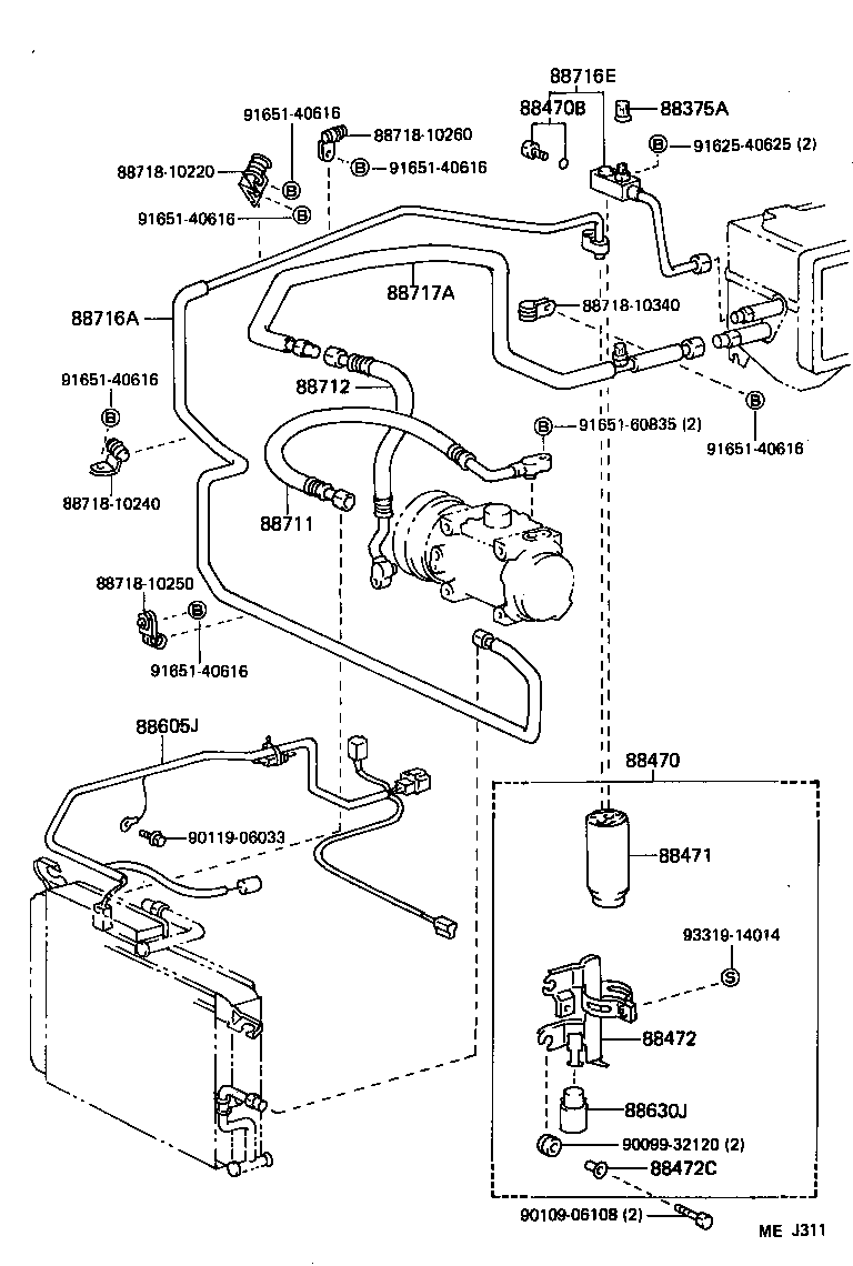  STARLET |  HEATING AIR CONDITIONING COOLER PIPING