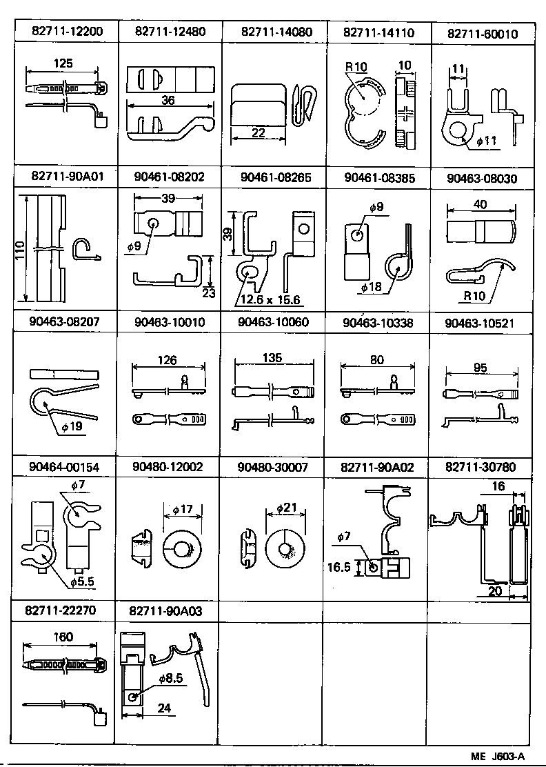  LAND CRUISER 60 62 |  WIRING CLAMP