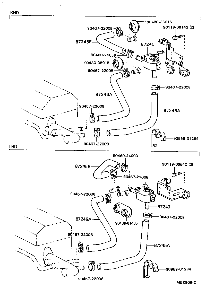  CAMRY |  HEATING AIR CONDITIONING WATER PIPING