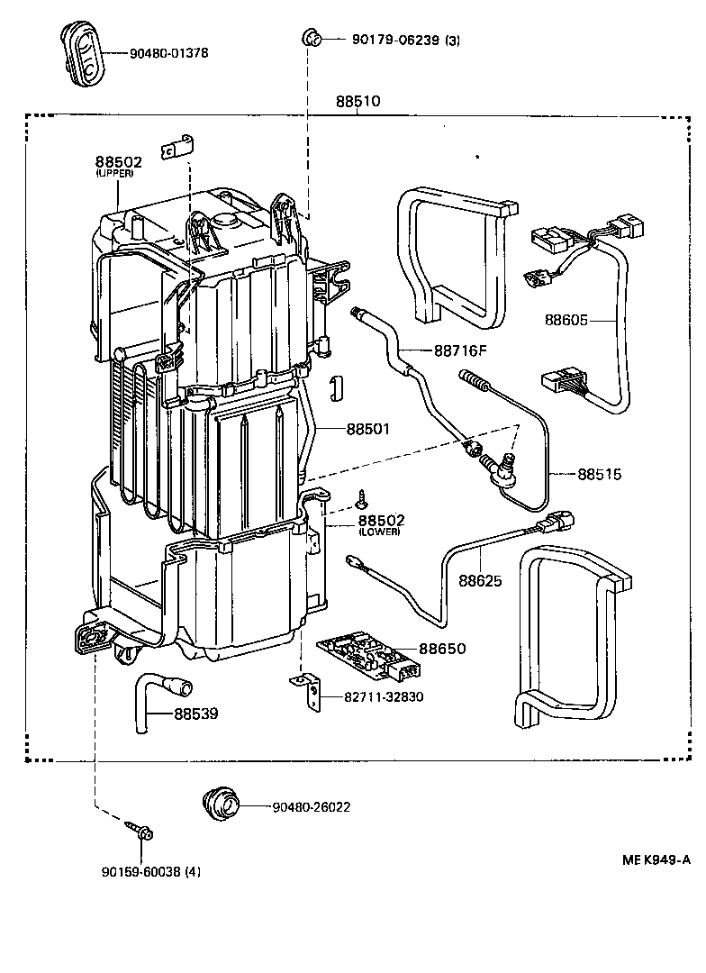  CAMRY |  HEATING AIR CONDITIONING COOLER UNIT