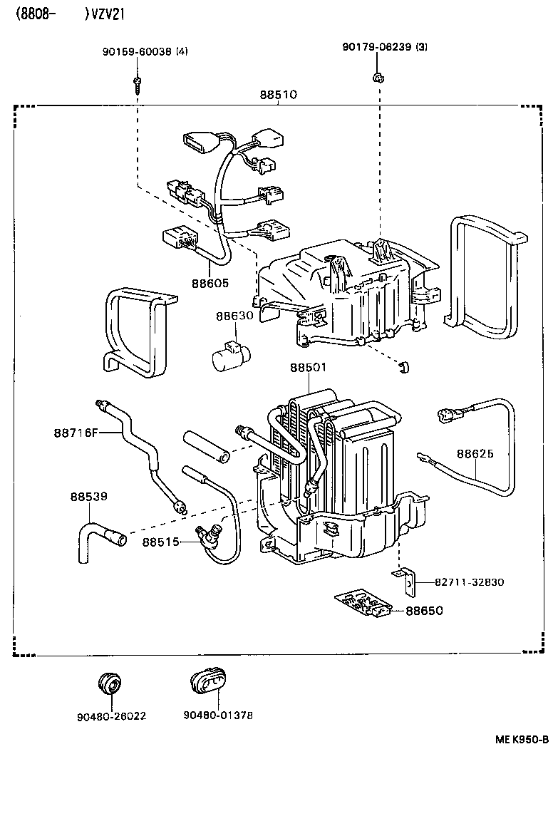  CAMRY |  HEATING AIR CONDITIONING COOLER UNIT