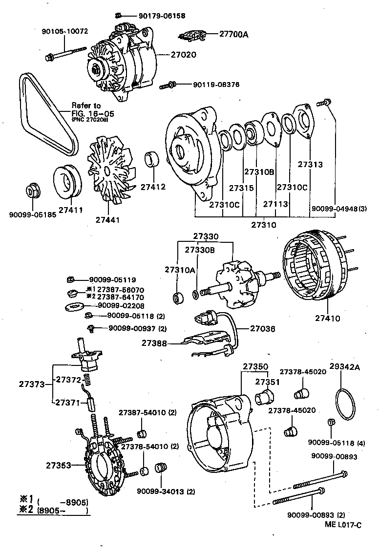  CAMRY |  ALTERNATOR