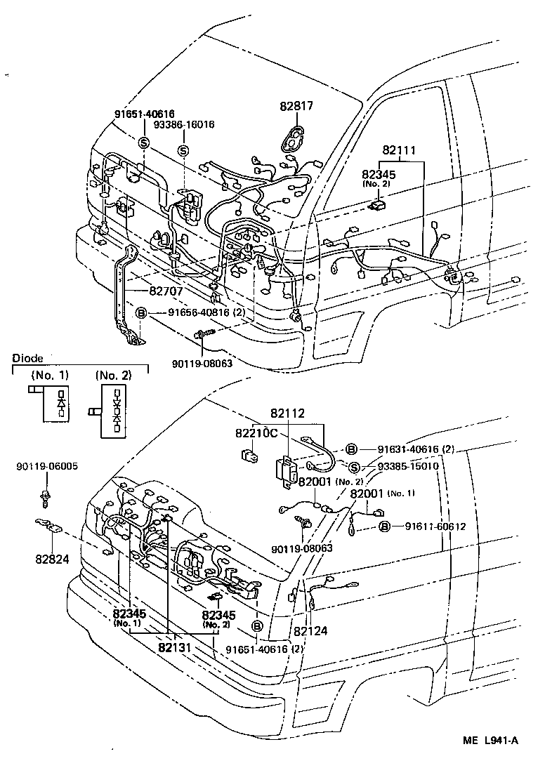  LITEACE VAN WAGON |  WIRING CLAMP