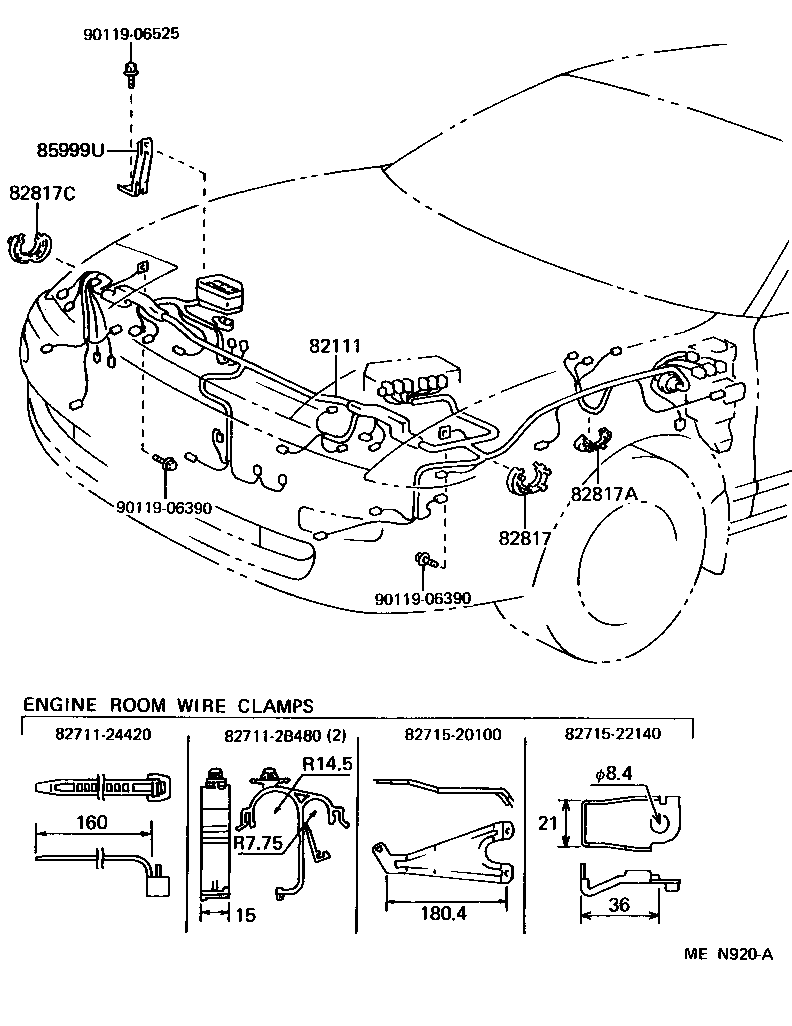  CELICA |  WIRING CLAMP