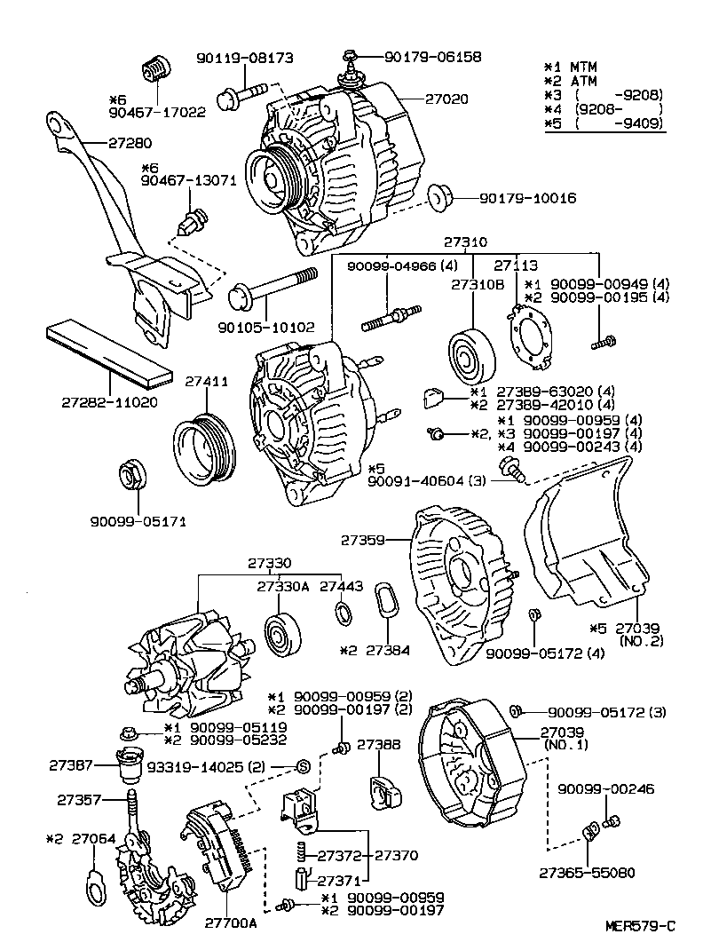  PASEO |  ALTERNATOR