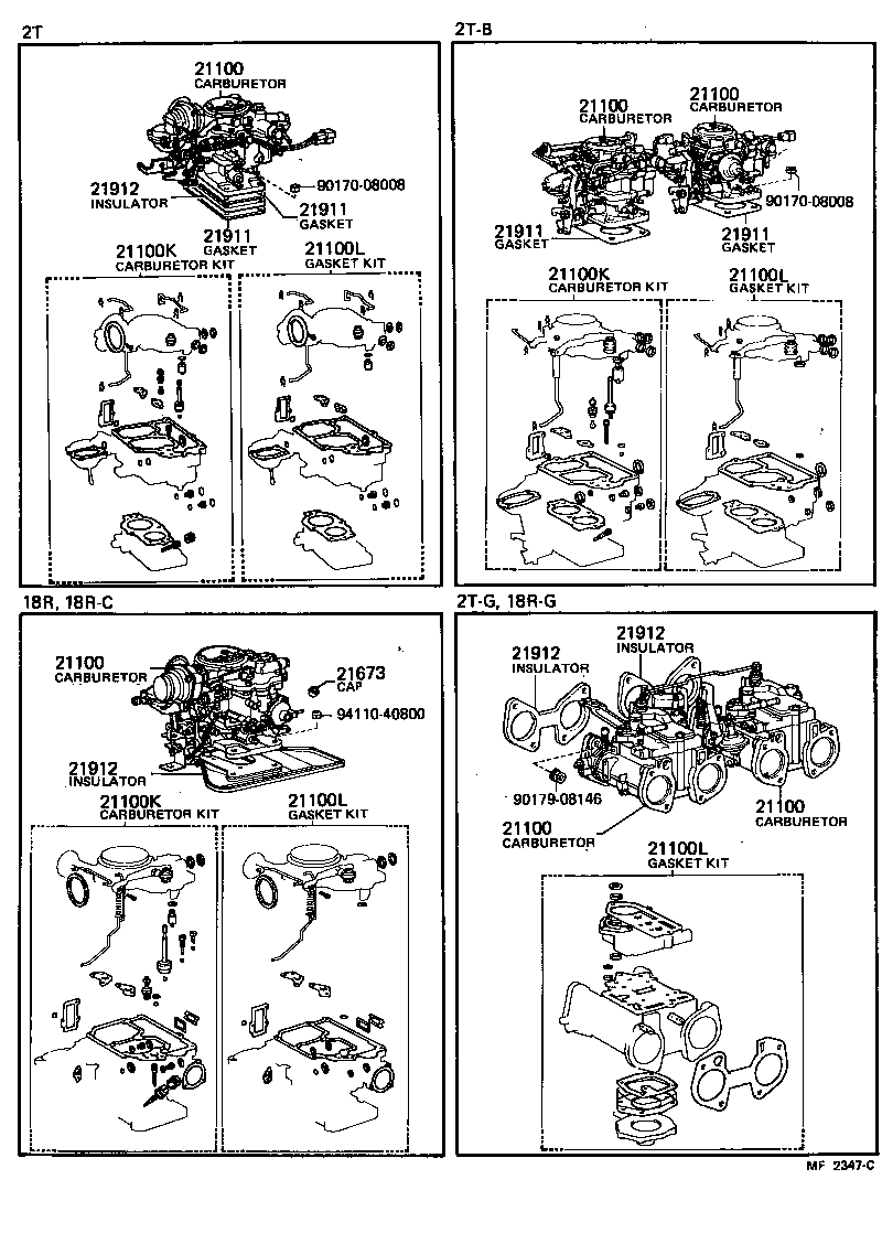  CARINA |  CARBURETOR ASSEMBLY