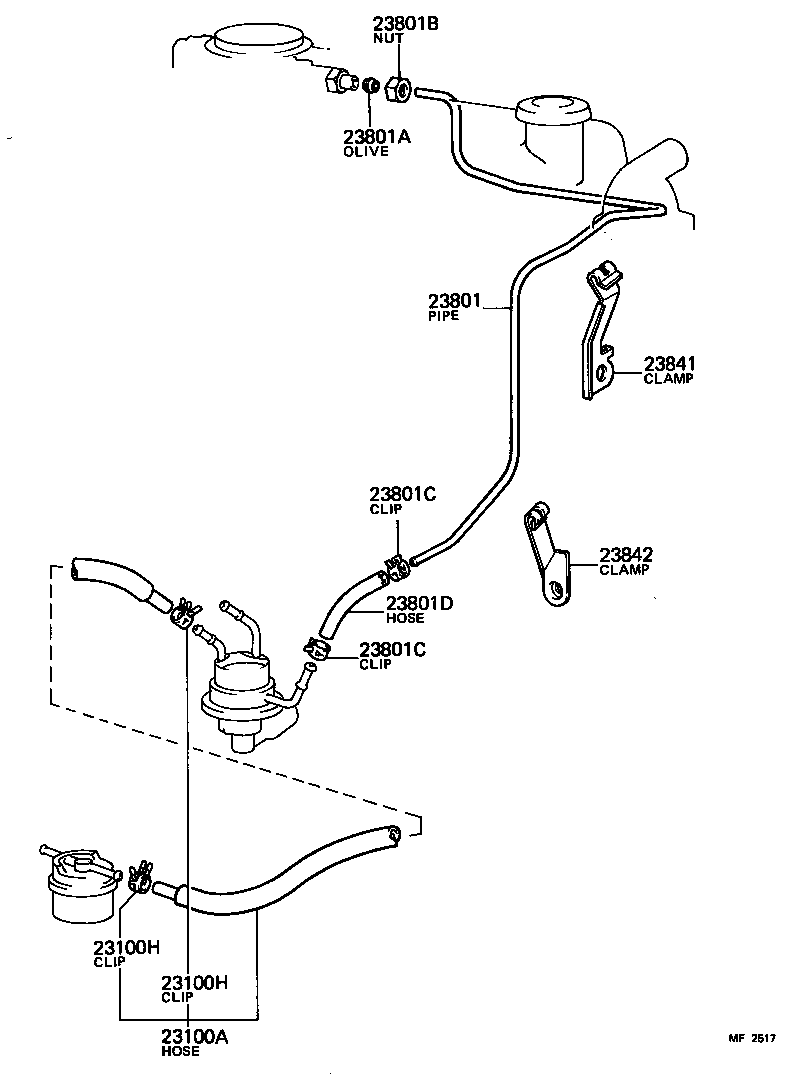  LAND CRUISER 40 |  FUEL PIPE CLAMP