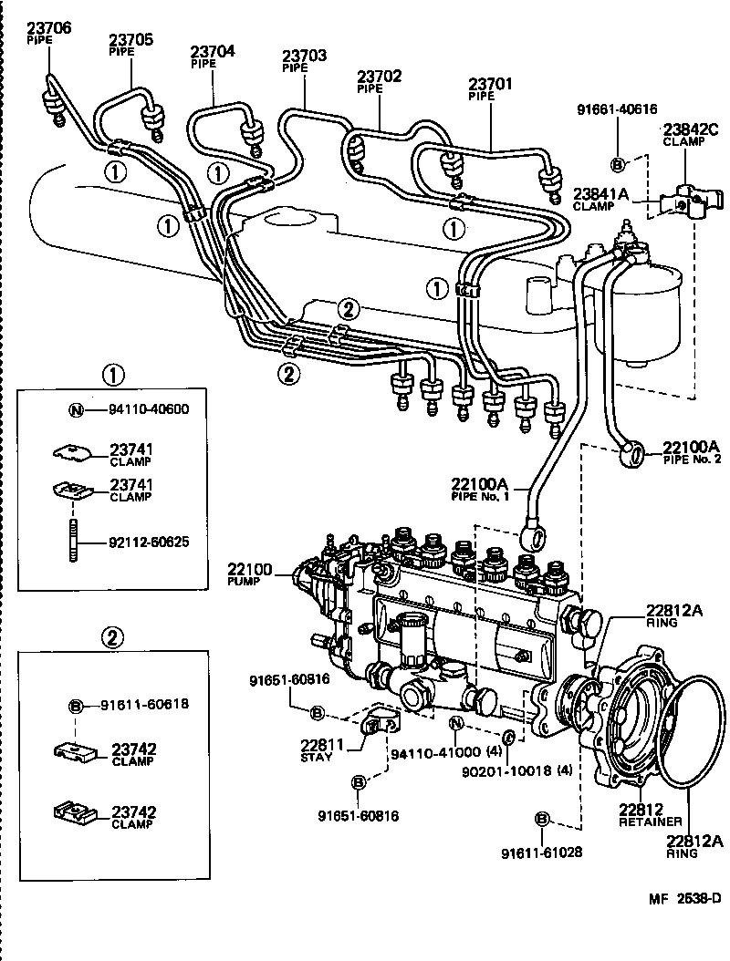  LAND CRUISER 60 62 |  INJECTION PUMP ASSEMBLY