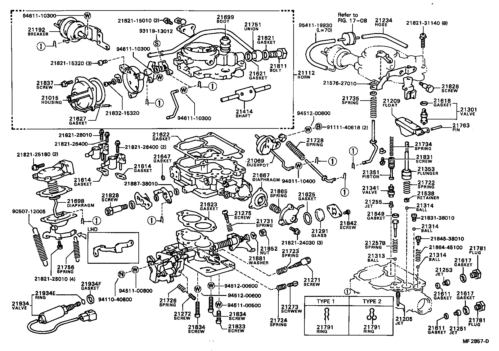  TERCEL |  CARBURETOR