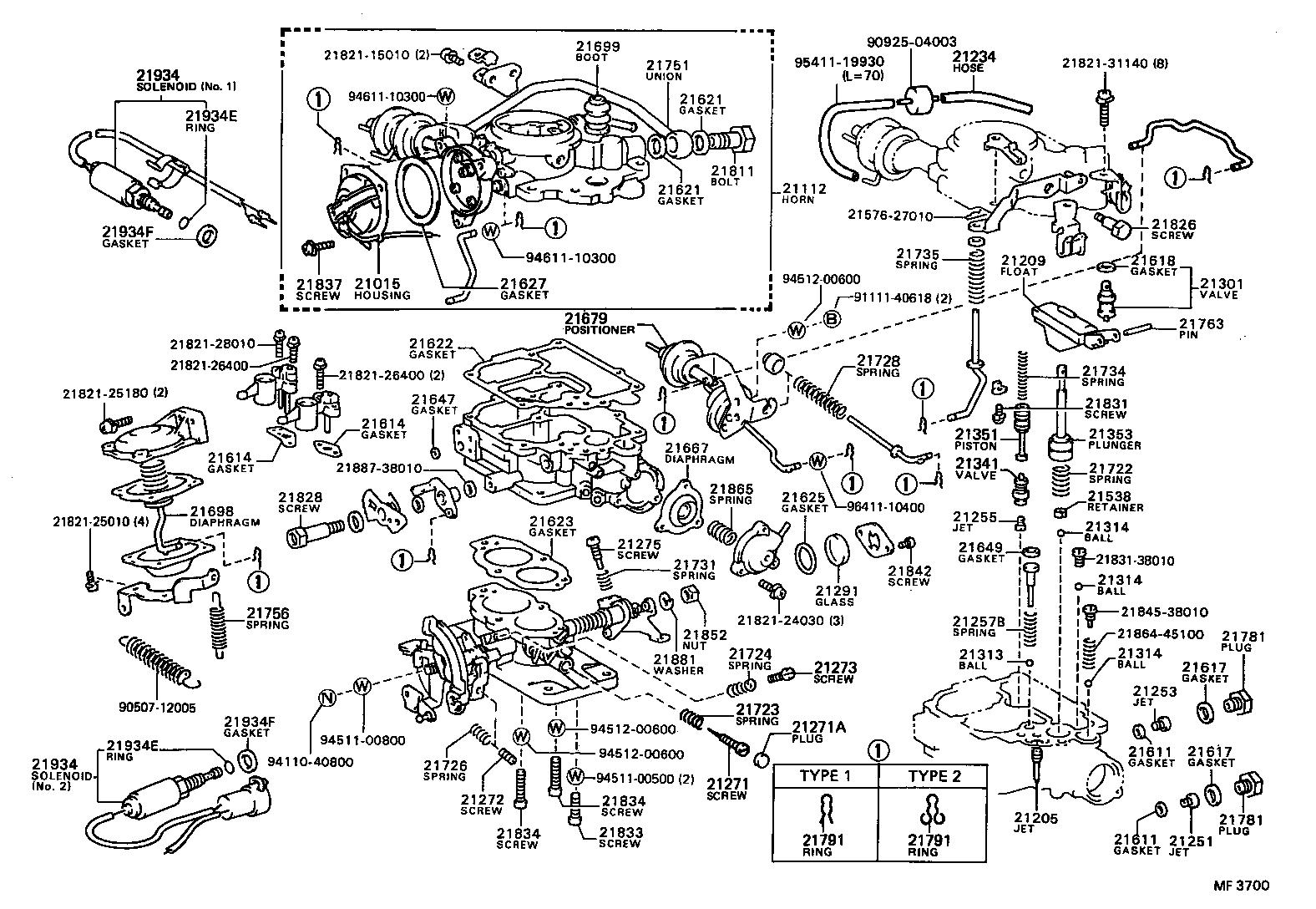  TERCEL |  CARBURETOR