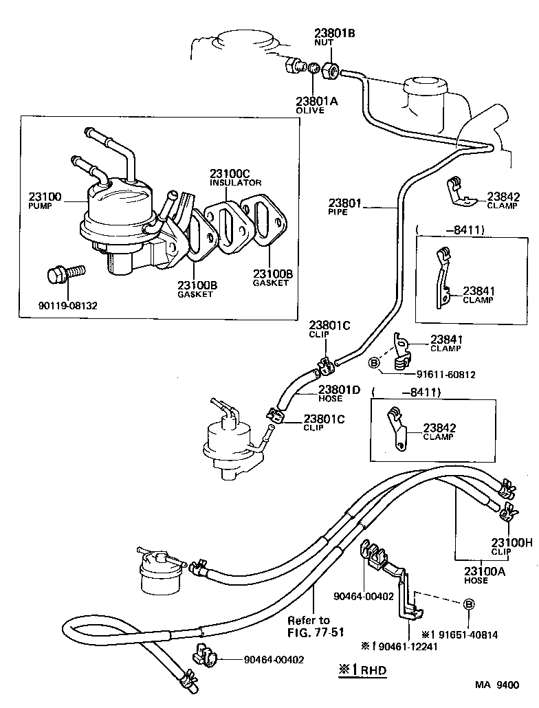  LAND CRUISER 60 |  FUEL PUMP PIPE