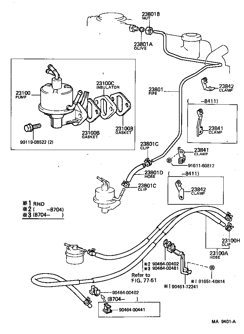  LAND CRUISER 60 |  FUEL PUMP PIPE