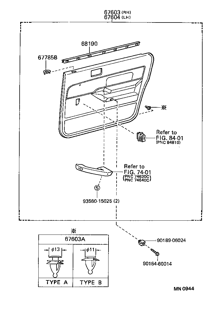  CAMRY |  REAR DOOR PANEL GLASS