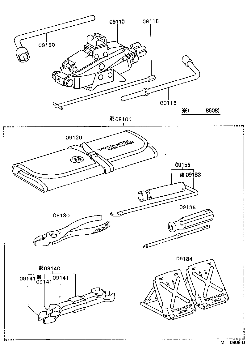  MR2 |  STANDARD TOOL