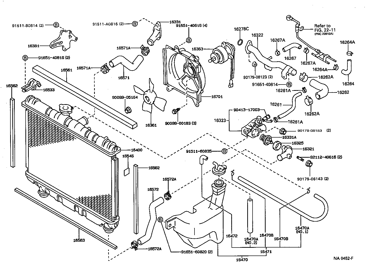  CARINA 2 |  RADIATOR WATER OUTLET